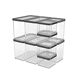 Rotho Loft Set Vorratsdosen 10 tlg. LOFT, Kunststoff (PP) BPA-frei, (32.3 x 22.3 x 32.4 cm)...