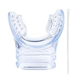 Schnorchel-Mundstück, Silikon-Mundstück, 2,8 x 2,5 x 5,1 cm, komfortables Bissdesign, flexibles...