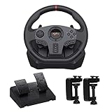 PXN V900 Gaming Lenkrad mit Pedalen, 270/900° Lenkrad mit Vibrationen Feedback, PC Lenkrad,...