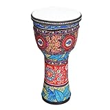 BMOZRM Djembe Trommel Leichtgewichtige Afrikanische Bongo Drum 8,10 Zoll Bongo Buschtrommel...