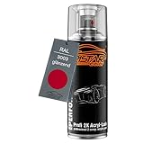 TRISTARcolor RAL 3003 Rubinrot glänzend 2K Acryl Spraydose Sprühdose Spritzlack Sprühlack 400 ml...