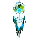 MHJY Traumfänger Kinder, Dinosaurier Dreamcatcher mit Feder Gross Handgefertigte Traumfänger für...