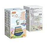 TUMAMA KIDS Baby Spielzeug Stapelturm mit Musik und Ringe - 5 Stapelringe - Montessori Babyspielzeug...