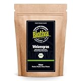 Weizengras Bio 1kg (2x500g) - Weizengrasspulver - Junges feines Weizengrass-Pulver - Abgefüllt in...