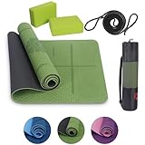 Habib Group Yogamatte Satz inklusive Yogablöcke - Rutschfeste Gepolsterte Trainingsmatte für...