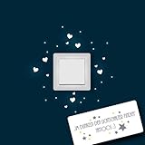 ilka parey wandtattoo-welt® Leuchtsticker Lichtschaltertattoo Wandsticker Herzen Punkte Wandtattoo...