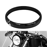 HCmotorku Motorrad-Scheinwerfer-Verkleidungsring, 14 cm (5,75 Zoll), Zierring, passend für Harley...