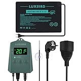 Luxbird Terrarium Heizmatte mit Thermostatregler, Klebendes Reptil Heizmatten mit Temperaturregelung...
