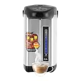 Heißwasserspender Thermopot, Glühweinkocher 4L Wasserkocher Edelstahl 304 mit 3 Entnahme-Methoden...