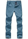donhobo Damen Gefüttert Winterhose Winddicht Warm Wanderhose Wasserdicht Softshellhose Herbst...
