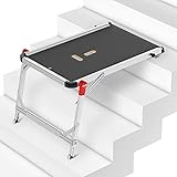 Hailo TP1 Treppenpodest - Arbeitsplattform aus Rutschfester Siebdruckplatte mit Tragegriff und...