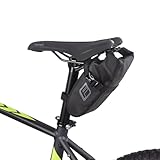 FISCHER Fahrrad Satteltasche wasserabweisend | Fahrradtasche größenverstellbar | einfache Montage,...