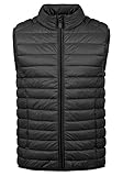 Blend Nille Herren Weste Steppweste Outdoor Weste Mit Stehkragen, Größe:XXL, Farbe:Black (70155)