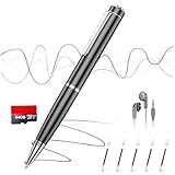 64GB Digitales Diktiergerät, Diktiergerät Aufnahmegerät mit Playback & One Touch Aufnahme,...