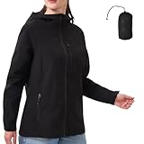 PYALT Regenjacke Damen 10000MM Wasserdicht Outdoorjacke Atmungsaktiv Übergangsjacke Leichte Jacke...