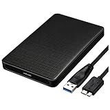 Minghunian Mobiles USB 3.0-FestplattengehäUse 2,5-Zoll-SATA UnterstüTzt Mechanische Festplatten...