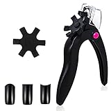 Falsche Acryl-Nagelknipser, professionell Verstellbarer Kunstnagel-Trimmer, Nagel Catcher Trimmer...