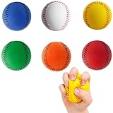 PcvGef Baseball Set 6 Softbälle für Kinder und Erwachsene, Baseball Ball für Indoor und Outdoor...