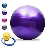 TOMSHOO Anti-Burst Yoga Ball verdickt Stabilit?t Balance Ball Pilates Barre k?rperliche Fitness...