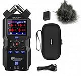 Zoom H4essential Tragbarer Audio-Recorder-Set mit 4 Spuren, 32-Bit, mit Zoom APH-4e Zubehörpaket...