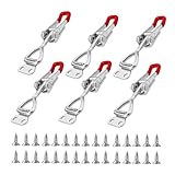 UCFBWO 6 Stück Kistenverschluss Spannverschluss Edelstahl, Schnappverschluss Metall, Verstellbar...