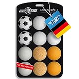 GOODS+GADGETS 12x Stück Speedball Profi Kickerbälle für Tischfussball Tischkicker Kicker-Ball Set...