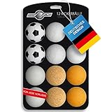 GOODS+GADGETS 12x Stück Speedball Profi Kickerbälle für Tischfussball Tischkicker Kicker-Ball Set...