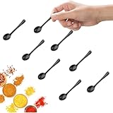 GlamRays 8 Stück Tiny Edelstahl Löffel für Gewürzgläser, Mini Größe 7,5CM, Cute Small...