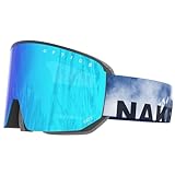 NAKED Optics The NOVA Skibrille Männer, Ski Brille Frauen, Snowboardbrille, Skibrille schlechtes...