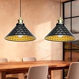 Maxled, Light is Led! Industrie Hängende Pendelleuchte 2 Stück Schwarz Vintage Hängelampe Eisen...
