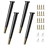 AITEKODVG Massivholzmöbel Beine 4 Pack Kupfer Holz Tisch Beine für Sofa Schrank Schminktisch...