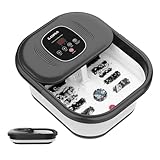 CuPiLo Fußbad-Massagegerät mit Wärmefunktion, zusammenklappbares Fußmassagegerät mit...