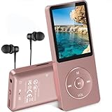 AGPTEK MP3 Player, 16GB verlustfrei MP3 mit 1,8 Zoll Bildschirm, 70 Stunden Wiedergabezeit tragbare...