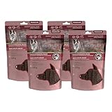 Chewies Fleischstreifen Maxi Hundeleckerli aus 100% Pferdefleisch - 4 x 150g - luftgetrocknete...