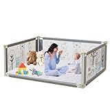Laufstall Baby 180 * 150cm,Indoor & Outdoor Laufgitter Baby mit Matratze, Kinder Laufgitter mit...