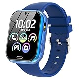Smartwatch Kinder - Smart Watch Telefon für Kinderuhr Mädchen Jungen mit Spiele Anruffunktion SOS...