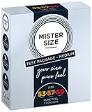 MISTER SIZE Kondome Gefühlsecht Hauchzart (53-57-60 mm) 3er Probierset/Extra Dünn, Fein,...