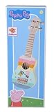 Eichhorn - Peppa Pig Holz Ukulele 43cm lang, fördert die auditive Wahrnehmung, 4 Nylonsaiten,...
