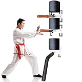 Tragbarer Wing Chun Dummy, Wandmontage Wing Chun holzpuppe, Kampfsport-Training Wooden Dummy, mit...