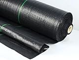 HGOuhK Unkrautschutzmembran, Geotextil-Landschaftsgewebe, Bodenabdeckung, Gartenvlies,...