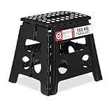 Relaxdays Klapphocker faltbar, Camping Hocker, Kinder Badhocker, bis 150 kg, Kunststoff, HxBxT: 28 x...