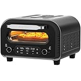 ZACHVO Elektrischer Pizzaofen - bis 450℃, 5 voreingestellte Pizzaarten, 1-60 Min Timer,...