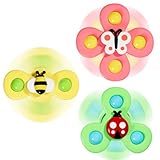 Winstico Saugnapf Spielzeug Baby, 3 Stück Fidget Toys Sensorik Lustige Insektenmuster...