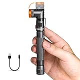 NICRON B73R Stiftlampe Taschenlampe Wiederaufladbar 90 Grad Drehbar, 300 Lumen 4 Modi mit SOS, IPX4...