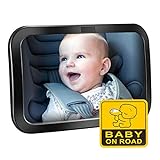 Rücksitzspiegel für Babys, Bruchsicherer Auto-Rückspiegel für Babyschale, 360° schwenkbar...
