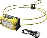 Nitecore Stirnlampe NU21, leicht, USB-C-aufladbare LED Kopflampe, 360 Lumen, 58 m Leuchtweite,...