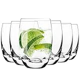 KROSNO Wassergläser Saftgläser Trinkgläser | Set von 6 | 360 ML | Elite Kollektion | Perfekt für...