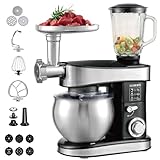 KB ELEMENTS 3-in-1 Küchenmaschine - Multifunktions Küchenmaschine - Knetmaschine - 7,5 Liter 2000W...