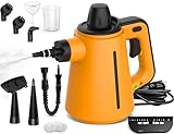 Dampfreiniger, Steam Cleaner mit 10 Aufsätzen, 3,5 Bar Dampfdruck 380ML 1050 W Handdampfreiniger...