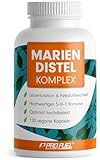 Mariendistel Kapseln hochdosiert 120x - 5-fach-Komplex mit Mariendistel, Artischocke, Löwenzahn,...